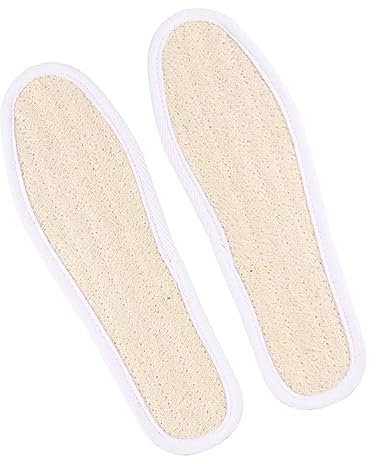 WATIIFUFU Luffa Schuhpolster Atmungsaktive Einlegesohlen Schweißabsorbierend Standardgröße 40 Naturfaser Pads Für Sport Und Alltag Geruchsreduzierend Komfort