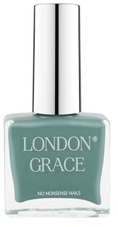 London Grace Nail Polish | Fern 12ml | Sage Green Long Lasting Vegan Eco-conscious Varnish | Quick Dry, Chip-Resistant, & No Nasties Formula