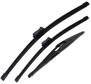 ZDDYUU Wischerblätter-Set für FIAT 500X 2014 2015 2016 2017(LHD), Wischer Scheibenwischerblätter Set Frontscheibe und Heckscheibe Vorne Hinten 3 Stück