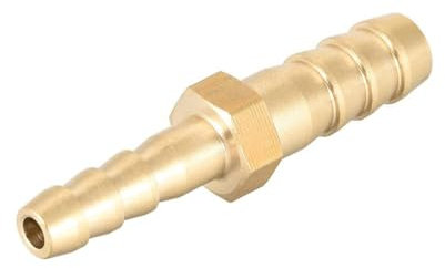 yuwqqoajv 20 Satz von Für Kraftstoff, Wasser, Messing, Verbindungsstück, Widerhaken, Reduzierstück, gerade Schlauchkupplung, einfach zu installieren, 8 mm 6 mm