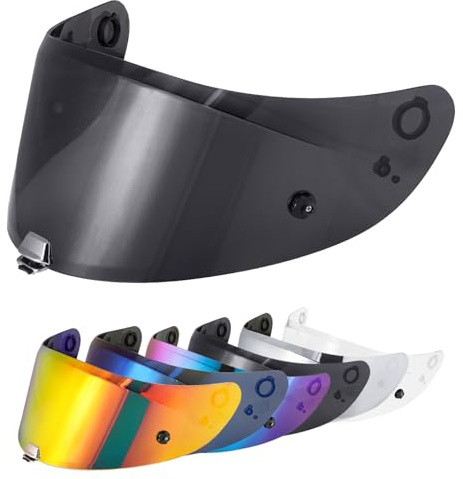 VCOROS Visiere Casque Moto pour RPHA-11/RPHA-70/HJ-26 | Visière de Casque de Protection Contre Le Vent Moto,Remplacement de lentille de Casque de Visière de Casque de Mot