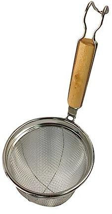 POPETPOP Nudelsiebkorb Pastakorb Teigtaschensieb Nudelsieb Lebensmittelabschäumer Aus Edelstahl Zum Spülen Abseihen Kochen Mit Holzgriff Für Küche