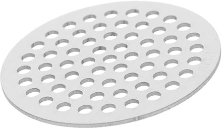 HOMSFOU Copertura e Compatto per Scarico Doccia Rotonda in Acciaio Inossidabile 304, Filtro per Chioma Design Elegante per Bagno e Cantina