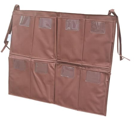 perfk Bolsa para Carrito de Limpieza, Bolsa para recolección de Basura, Bolsas de Limpieza, Tela Oxford, Impermeable, Caja de Almacenamiento, Organizador, 8 Bolsillos