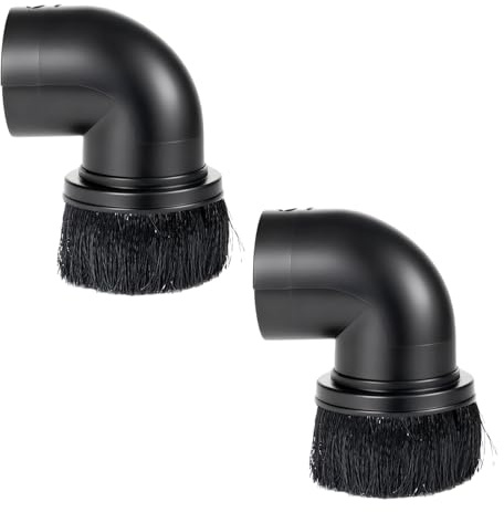 2 PCS 2-1/2'' Wet Dry Vacuum Dust Brush Attachment Compatible with Shop-Vac WS25001A, Perfect Vacuum Accessories Dusting Brush for Cleaning Furniture, Blinds and Car Interiors(Black)