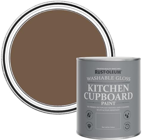 Rust-Oleum Scrubbable Kitchen Wood, Cupboard and Cabinet Paint in Gloss Finish - Chester 750ml