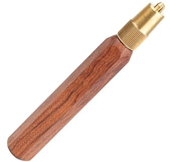 Xuancai 15,2 cm Holzfeilengriff, rund, sechseckig, Schneidwerkzeug, Ersatz mit Metallkragen, Holzfeile