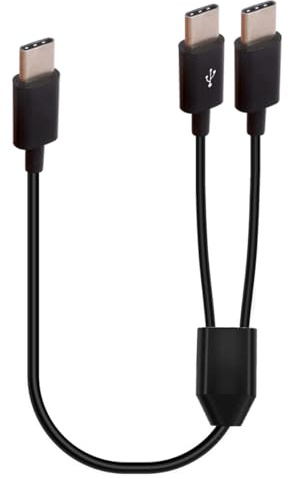 HUHANGGod USB C Splitter Charging Cable, 2 in 1 Multi Type C Charge Cord