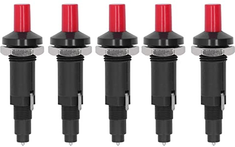 Respicefinem 5PCS Accenditore piezoelettrico 1 out 2 Spark Accenditori per griglia a Pulsante con Guscio in PP per Cucinare all'aperto Compatibile con Gas Naturale liquefatto e