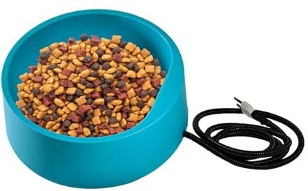 Bebedero Calentador para Perros | Calentador de Bebedero Enchufable - de Agua para Exteriores con Calefacción,para Exteriores Corral Establo Aves de Corral Gallinas Caballos y Granja