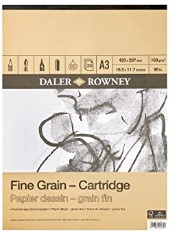 Daler-Rowney Bloc Dibujo Grano Fino 160g A3 30 Hojas