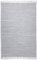 Theko Tappeto Dhurry in 100% cotone, tessuto piatto Happy Cotton | tessuto a mano | colore: grigio, 40 x 60 cm