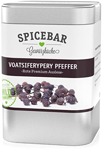 Spicebar Vild urskog peppar voatsiperiferypeppar – röd premium urtavla från Madagskar (1 x 60 g)