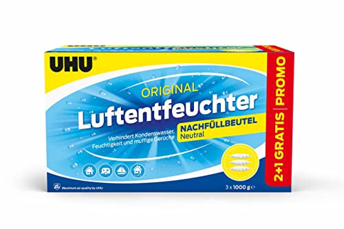 Uhu Air Max 3 x 1000 g Luftentfeuchter Sparpack Raumluft Regulierung Entfeuchter