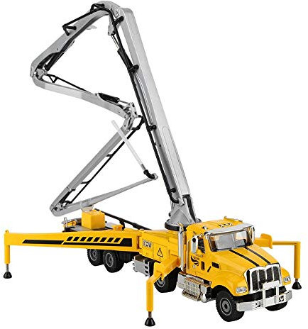 1:55 Die-Cast Vehicles Construction Toys, Simulated Alloy Engineering Concrete Pump Truck Model for Kids Boys Over 3 Years Old