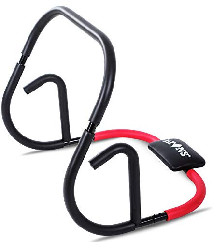 Lions Abdominal Abs Cruncher Excercise Roller Ultimate Ab Crunch Machine Pro Toner Muscles Home Gym Tummy Abs Workout Equipment for Men Women (Red)