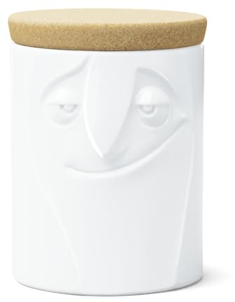 FIFTYEIGHT PRODUCTS / Tassen / Vorratsdose „Charmant (Porzellan, 1700 ml, weiß, Made in Germany)