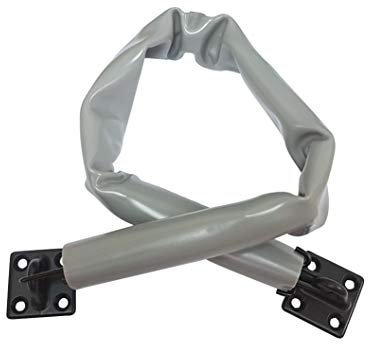 QCAA Extra Heavy Storm Door Chain Check, 25-1/2 Length, Zinc Die Cast Bracket, US10B ORB Coated (Oil-Rubbed Bronze), Steel Hook, Plastic Tube, 1 Pack, Made in Taiwan