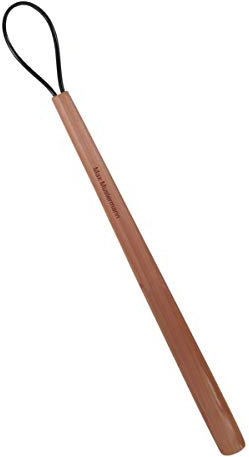 Chausse-pied design en bois de cèdre 60 cm avec nom gravé, Red Cedar