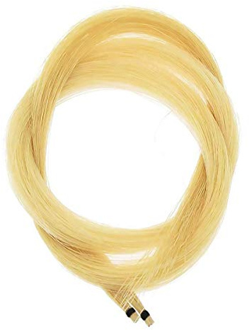 KAIY 2 Hanks Mongolian Horse Bow Hair for Violin, Professional Violin Bow Hair Made of Genuine, 29.5 Inch Natural White