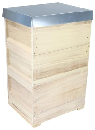 Zanderbeute aus Massivholz nach Dr. Liebig Einfachbeute Komplettbeute Imkerei Bienen, exkl. Rähmchen