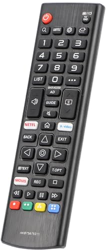 Gvirtue AKB75675311 Fernbedienung Ersetzen für LG Smart LED HDR Fernseher 75UM7110PLB 70UM7100PLA 65UM7100PLA 65UM7000PLA 55UM7400PLB 55UM7000PLC 49UM7000PLA 32LM630BPLA Keine Einrichtung Erforderlich