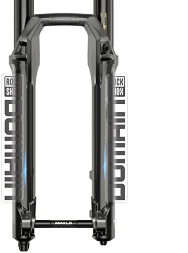 BUSEB Fahrradfrontgabelaufkleber Rockshox DOMAIN Mountain Bike Front Fork Decals Bike Accessoires (Color : Dark Grey clean BTM)