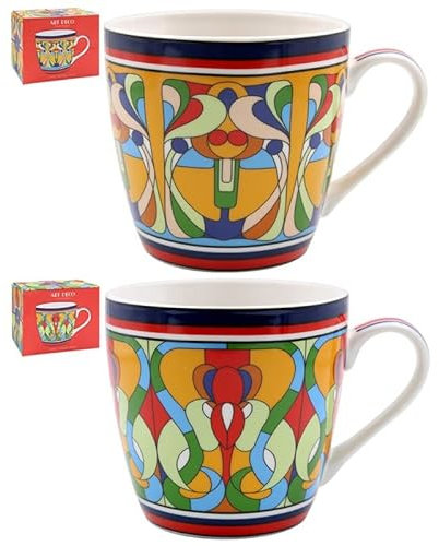 lesser and pavey LP94685 Ceramic Breakfast Mug | Fantasy design | 1 Pc, Multicolor