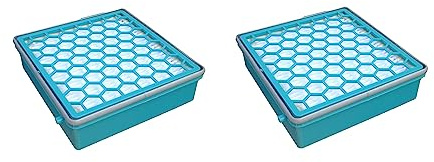 2 Stück HEPA Filter Kallefornia K756 geeignet für Miele BOOST CX1 - ACTIVE/POWERLINE/PARQUET POWERLINE/CAT & DOG POWERLINE - SNRF3 / SNRF0 / SNCF0 und einsetzbar für 11639240 - SF-HY 60