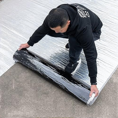 Wasserdichtes Klebeband Bitumenband Selbstklebend mit Aluminiumfolie,Dichtungsband,Dach Reparaturband,für Dachleckage,Oberflächenriss,Fensterbankspalt,Rohrbruch,Anpassbar (0.5x5m)