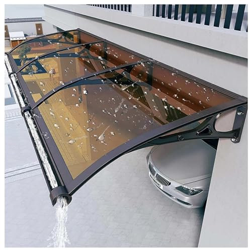Auvent De Terrasse, Marquise De Porte UV Protection, Pluie et Neige Protection, Carport Abri Voiture Carport,32 * 80(80 * 200cm)