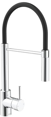 Bristan Silhouette Pull Out Kitchen Tap, Chrome, SI PROSNK C | Modern Design, Pull out swivel spout, Single lever operation, Kitchen mixer tap, Lifetime Cover