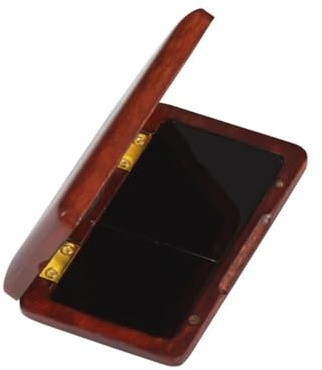 Zubehör Anfänger Saxophone Saxophon-Zubehör, Massivholz-Aufbewahrungsbox für Rohrblätter, 100 x 61 x 18 mm, Massivholz-Pfeifenbox, schwarzes Rohr, Massivholz-Pfeifenbox (Color : Redwood)