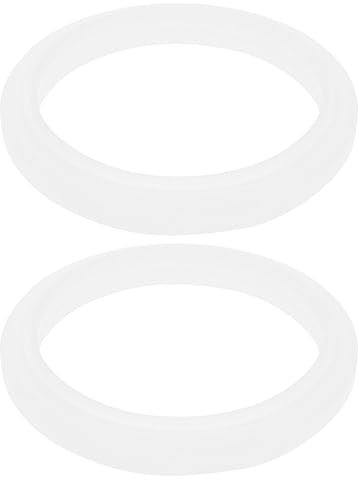 LT Easiyl 2pcs Silicone Sealing O-Ring Spout Brew Group Head Gasket Seal Coffee Machine Accessories Compatible with Delonghi Dedica EC680 EC685, White