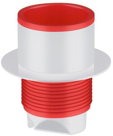 Geruchsbeseitiger, Universeller PVC-Stecker für 50-mm-75-mm-Rohre, Verhindert Rückfluss, Bequeme Installation