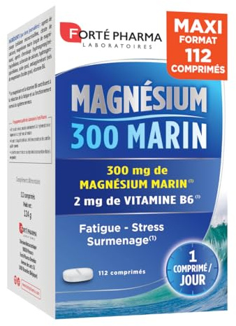 Forté Pharma - Magnesium 300 Marin - Stress, fatigue, surmenage - 112 jours