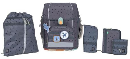 LÄSSIG School Set Boxy Unique Special Edition Speckles Anthracite