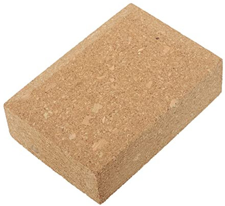 HOMSFOU Cork Backing Board Sandpaper Grinding Block for Handmade Leather Crafting DIY Sanding Tool Bevel Wedge Design for Smooth Polishing