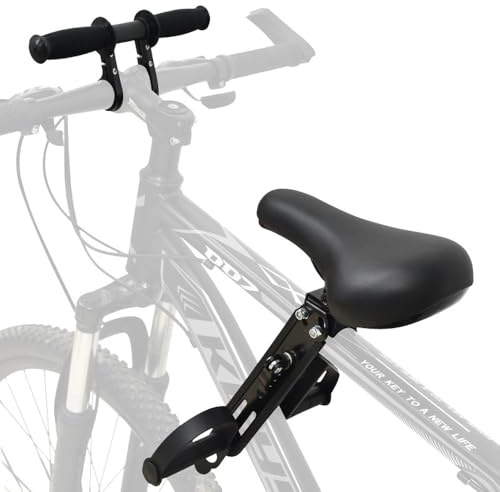 KBIBCK Kids Bike Seat, Child Bike Seat with Handlebar Attachment,Front Mounted Bicycle Seats for Children,Detachable Childrens Bike Seat for Children 2~5 Years Suitable for MTB City Bicycles