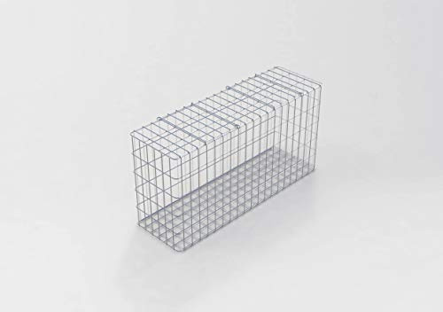 Ready-Welded Hot-Dip Galvanized Gabion 102x52x32 cm, 5x10 cm Mesh Size, Durable Outdoor Garden Wire Basket for Landscape, Erosion Control, and DIY Projects