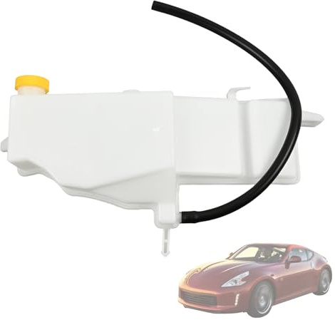 Promrmr Engine Coolant Reservoir Tank Fit for Nissan 370Z│INFINITI Q40 Q60 G25 G35 G37 2007-2015 V6-Gas 21710-JK000 Radiator Antifreeze Reservoir Assembly│Overflow Expansion Tank│Engine Recovery