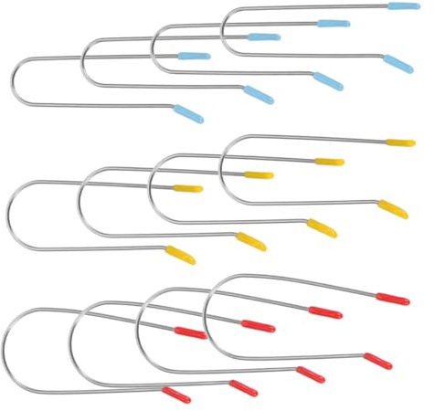FOMIYES Ersatz Heizwicklerclips Satz aus 304 Edelstahl mit 0,75-1,25 Zoll Rollenklemme für Sanftes Lockenstyling zu Hause und Reisen