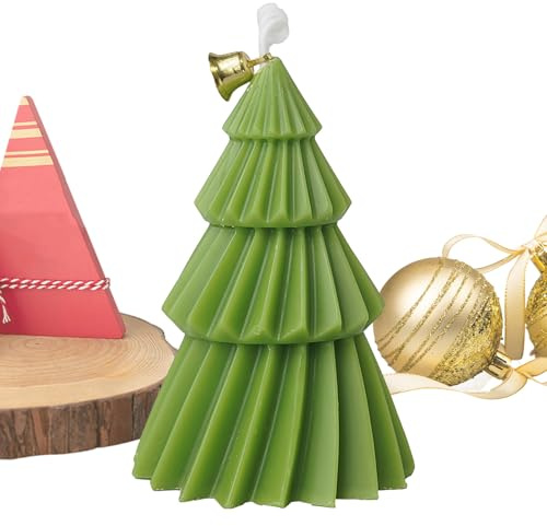 Zyntora Candela di Natale | Candela in Cera Naturale per Aromaterapia delle Festività - Decorazioni Naturali per la Casa Centrotavola per Soggiorno Studio Camera da Pranzo Chiesa