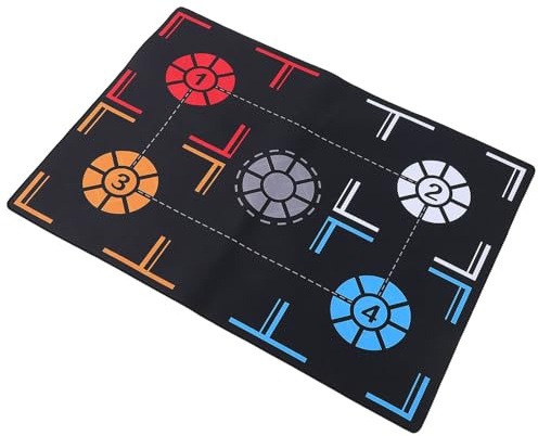 DECOMELODY Tapete de Entrenamiento Baloncesto Antideslizante Colchoneta Para Ejercicios De Agarre y Control Alfombra Silenciosa Con Amortiguación Para Jóvenes y Adultos Interior