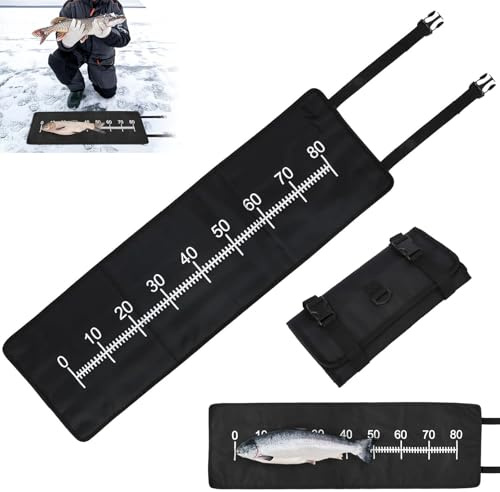 Angeln Abhakmatte, Fishing Abhakmatte mit Maßband, 98x30.5cm karpfen maßband, Fisch Tragbar Measure Mat für Anfänger und Enthusiasten, die Fische Fangen