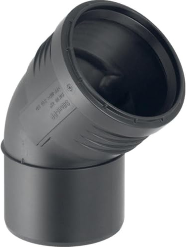 Geberit 390522141 Bogen Silent-PP mit Muffe, 45 Grad DN 110