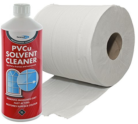 Bond-It Solvent Cleaner uPVC Cleaning Agent + Paper Towel Tissue