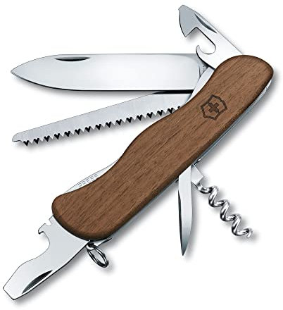 Victorinox Forester Bois Couteau de Poche Suisse, Multitool, 10 Fonctions, Scie