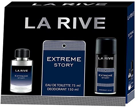 La Rive for Men Extreme Story Geschenkset EDT 75 ml + Deo Spray 150 ml Herren
