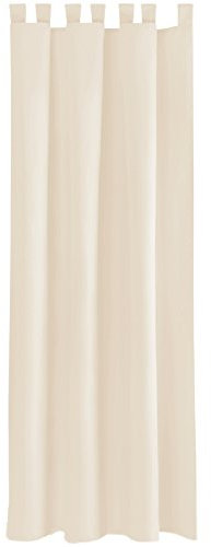 Bestlivings Blickdichte (Beige) Gardine mit Schlaufen in 140x225 cm (BxL), Vorhang Dekoschal als Sichtschutz